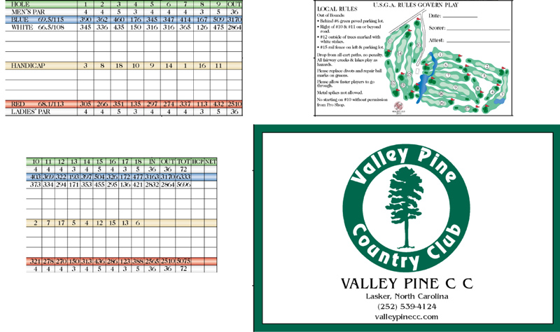 Course Details - Valley Pine Country Club